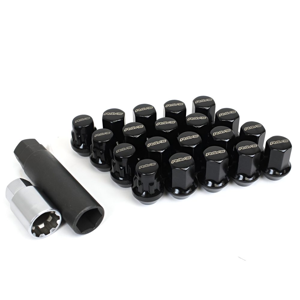 RAYS 17HEX 20pc Lock & Lug Nut Set in Black