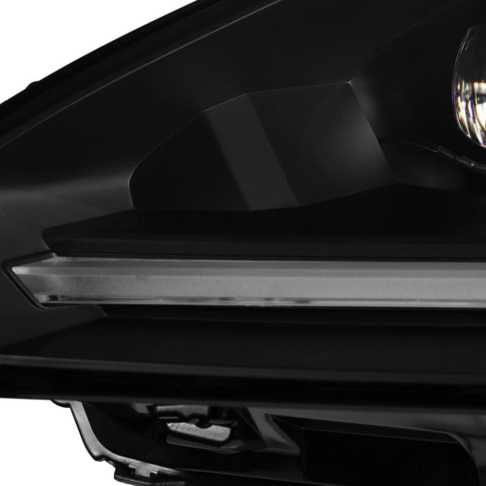 AlphaRex NOVA-Series LED Projector Headlights in Black for R35