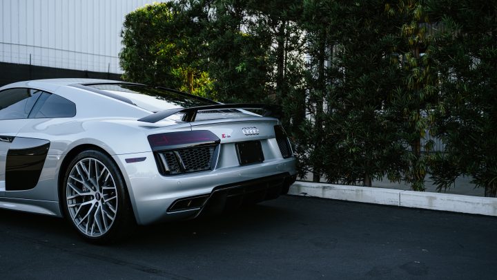 Floret Silver Audi R8 – XPEL Ultimate Plus Paint Protection Film (hood, fenders, and doors only)