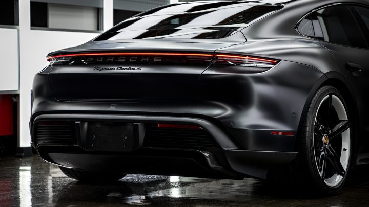 Stealth Black Porsche Taycan Turbo S – Ceramic Window Tint, PPF, Ceramic Coating and More