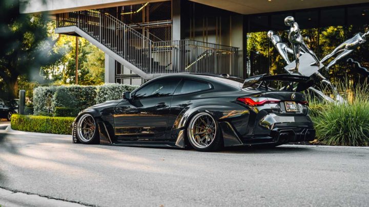 Black ADRO Widebody BMW M4 - MV FORGED LM-101 Wheels