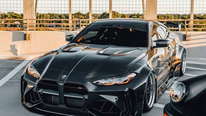 Black ADRO Widebody BMW M4 - MV FORGED LM-101 Wheels