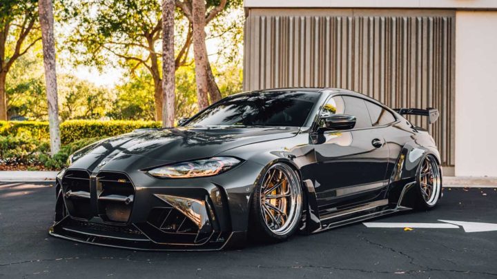 Black ADRO Widebody BMW M4 - MV FORGED LM-101 Wheels