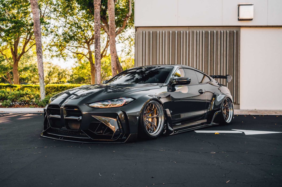 Black ADRO Widebody BMW M4 –  MV FORGED LM-101 Wheels
