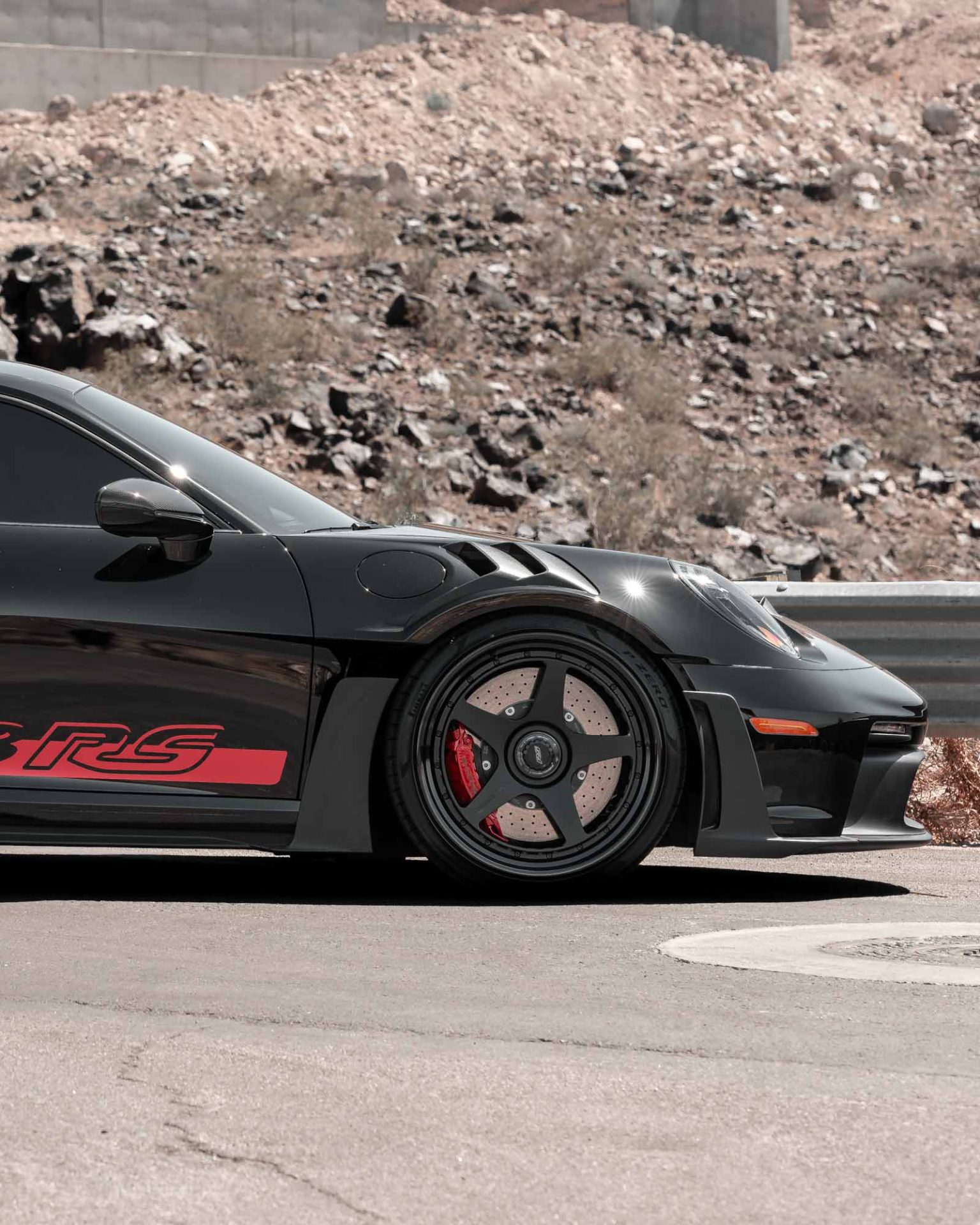AUTOTart Porsche 911 GT3 RS1/12ブラック PORSCHE 911 CARRERA GT3 RS (991) GLOSS BLACK SILVER WHEELS 1