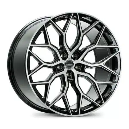 Vossen Hybrid Forged Series HF-2 Wheel in Brushed Gloss Black – 20×9 +35 5-120 [HF2-0B02]