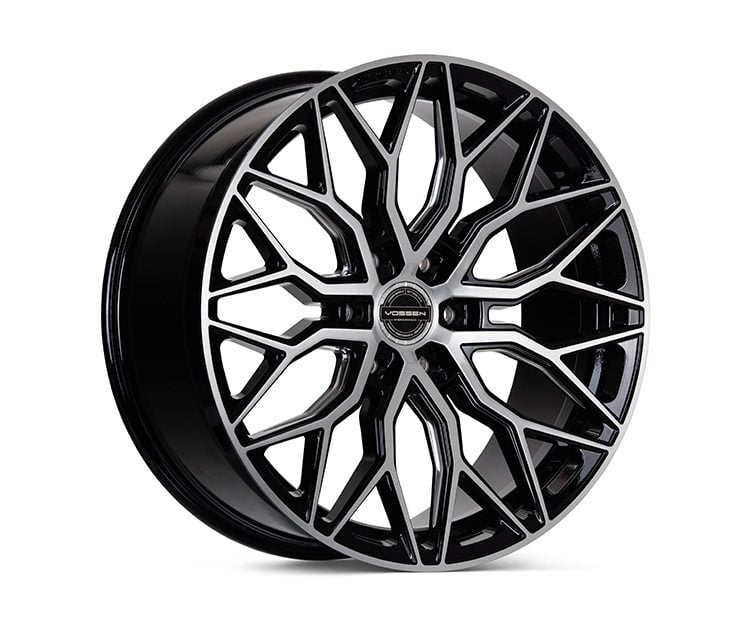 Vossen Hybrid Forged (6-lug) Series HF6-3 Wheel in Brushed Gloss Black