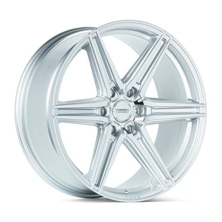 Vossen Hybrid Forged (6-lug) Series HF6-2 Wheel in Silver Polished Wheel – 24×10 +25 6-135 [HF62-4F40]