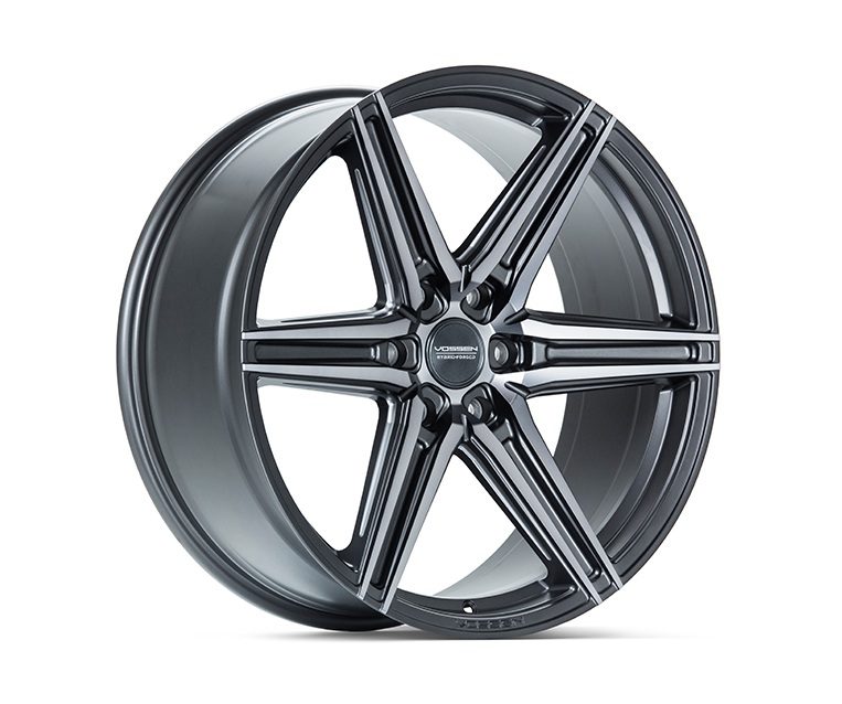 Vossen Hybrid Forged (6-lug) Series HF6-2 Wheel in Tinted Matte Gunmetal Wheel