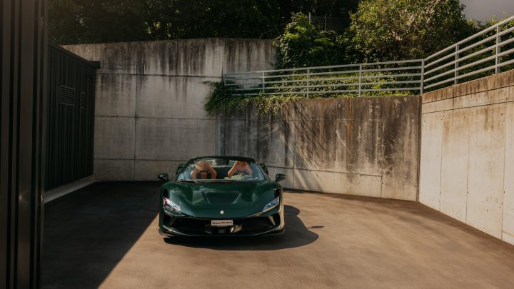 Verde British Ferrari F8 Spider With Novitec x Vossen NF10 Forged Wheels