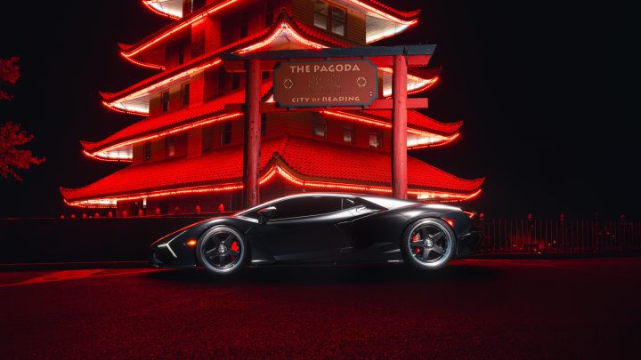 Nero Noctis Lamborghini Revuelto - Vossen GEN-91 Three-Piece Forged Wheels in Matte Black w/ Polished Lips