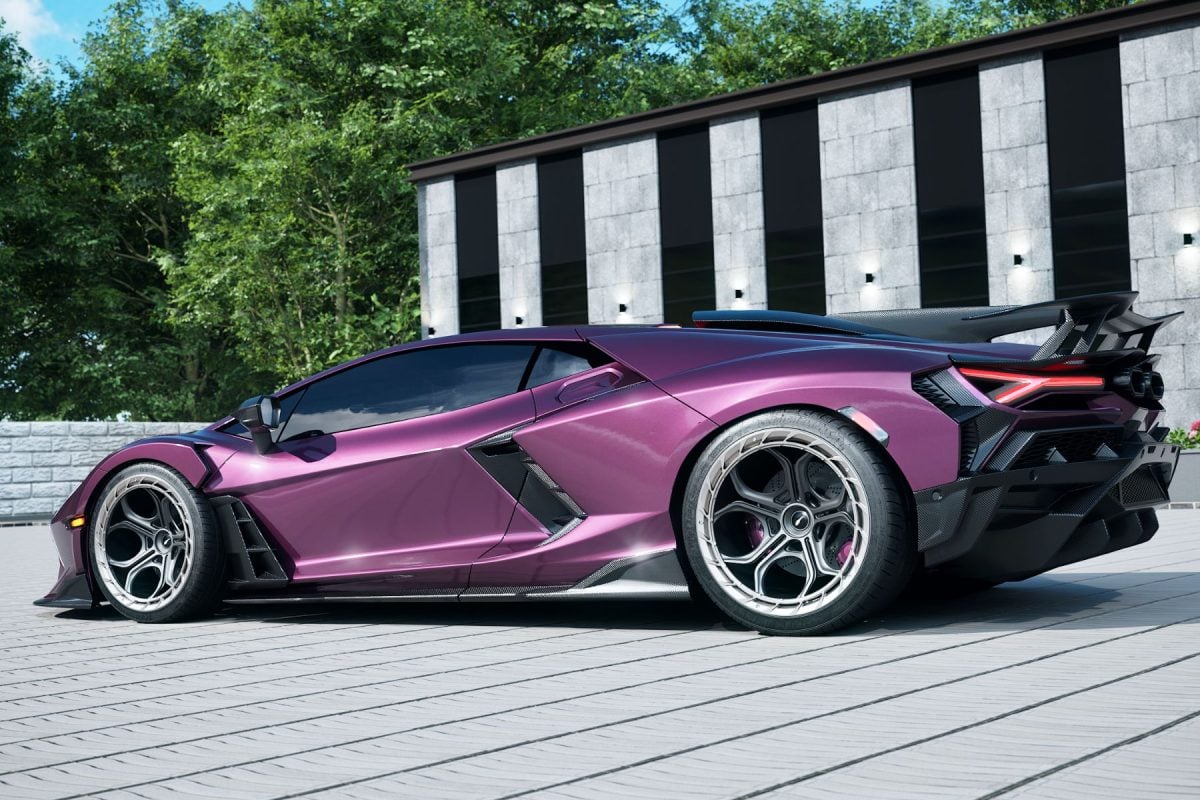 Revuelto Carbon Fiber Body Kit - side shot