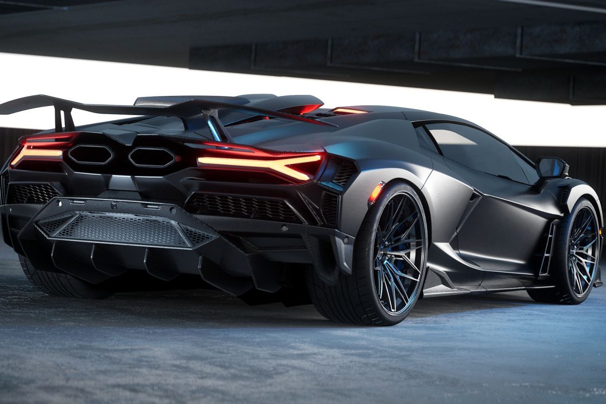 Revuelto Carbon Fiber Body Kit - rear