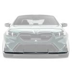 ADRO Carbon Front Lip for G90 BMW M5 Installed on Green M5 & Part Highlighted - Front View of Car