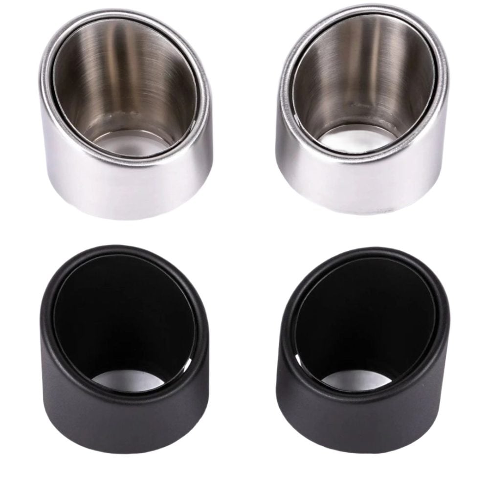 JCR Inconel Rolled Exhaust Tips for 982 Porsche 718 Boxster GTS 4.0, Spyder, and Spyder RS / 718 Cayman GT4, GT4 RS, and GTS 4.0 - Polished & Black Coated Options