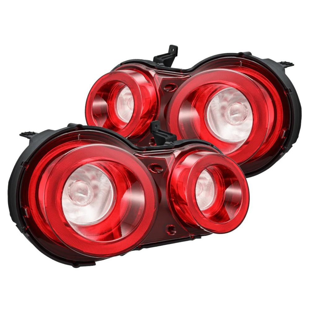 thumbnail image 2 of JDM Red/Clear Tail Lights For Nissan Sentra Tsuru B13 LB13 (1991-1994) - Left & Right Pair 2 of 6