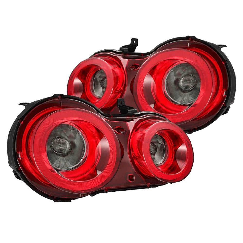 AlphaRex NOVA-Series Prismatic LED Taillights in Red Clear for R35 Nissan GT-R - Pair