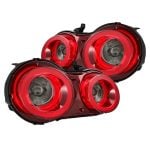 AlphaRex NOVA-Series Prismatic LED Taillights in Red Clear for R35 Nissan GT-R - Pair