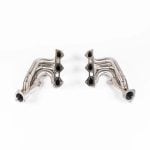 JCR Inconel Race Exhaust Manifolds for 982 Porsche 718 Cayman GT4 and GTS 4.0 / 718 Boxster GTS 4.0 and Spyder - Front View of Manifolds
