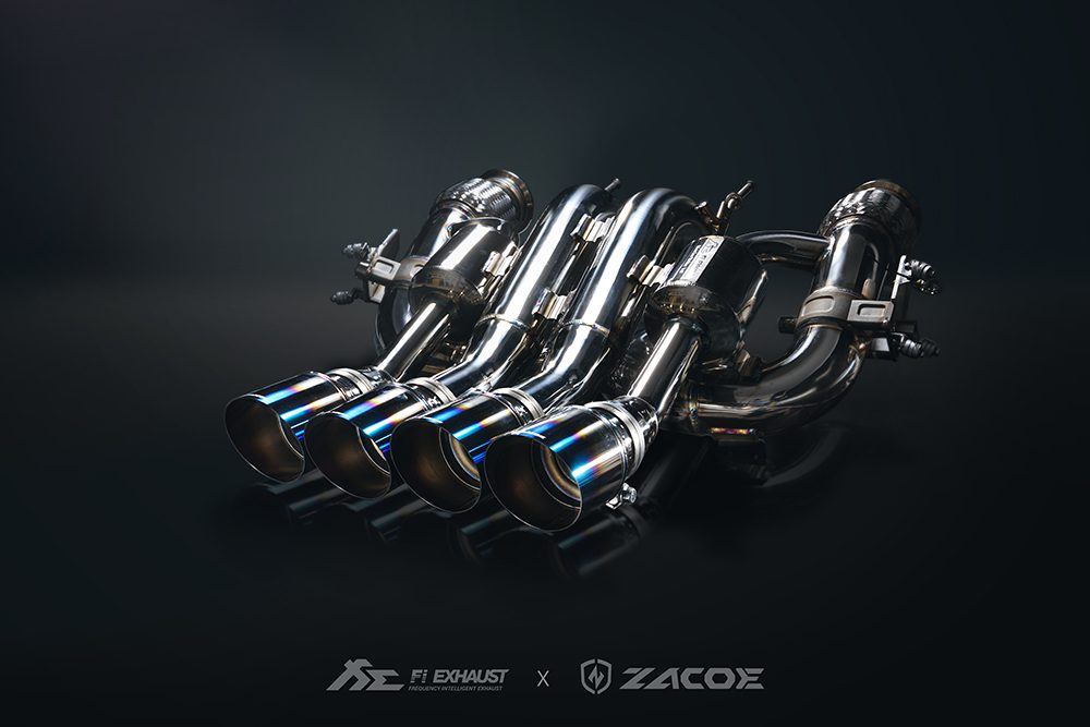 McLaren 720S center quad exhaust - full kit