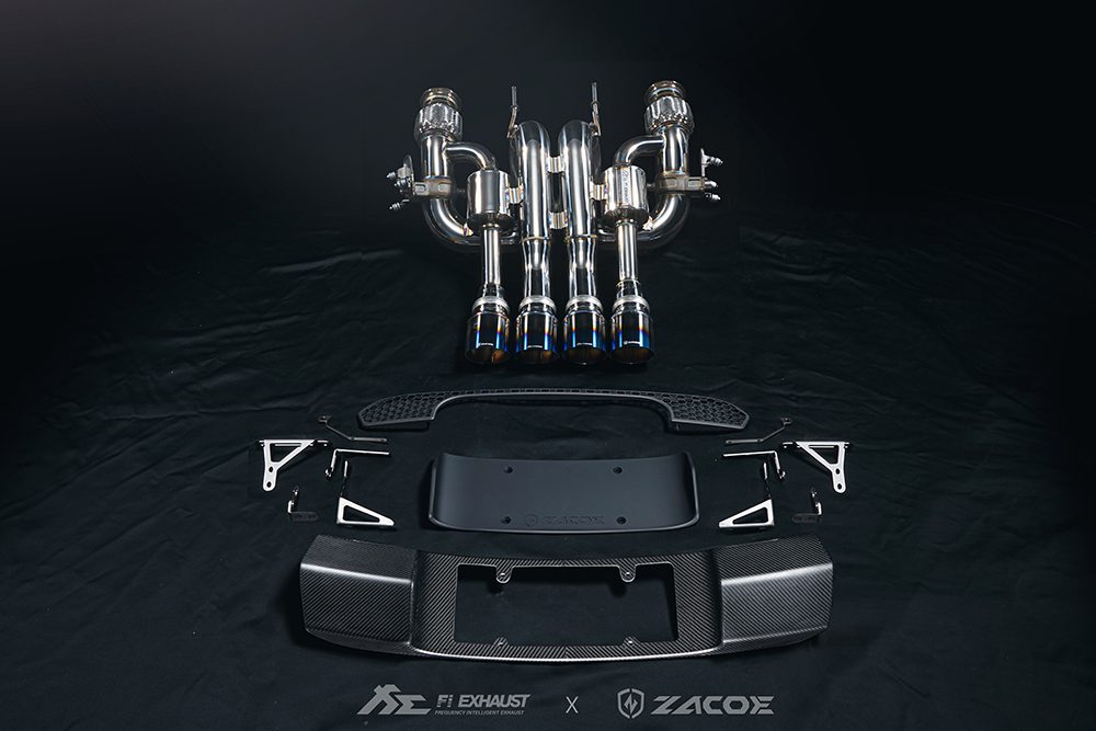 McLaren 720S center quad exhaust - full kit