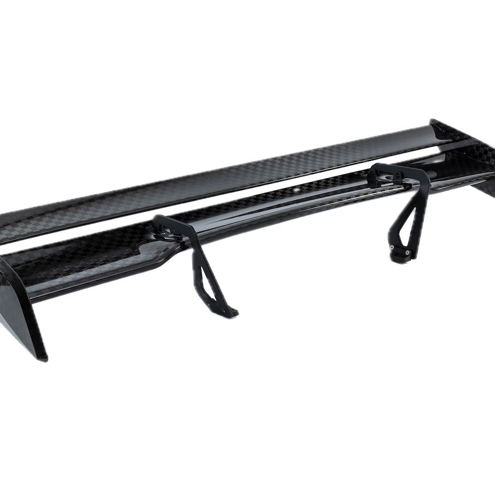 Kline Innovation Carbon Rear Wing for C8 Chevrolet Corvette Z06 - Front Side View