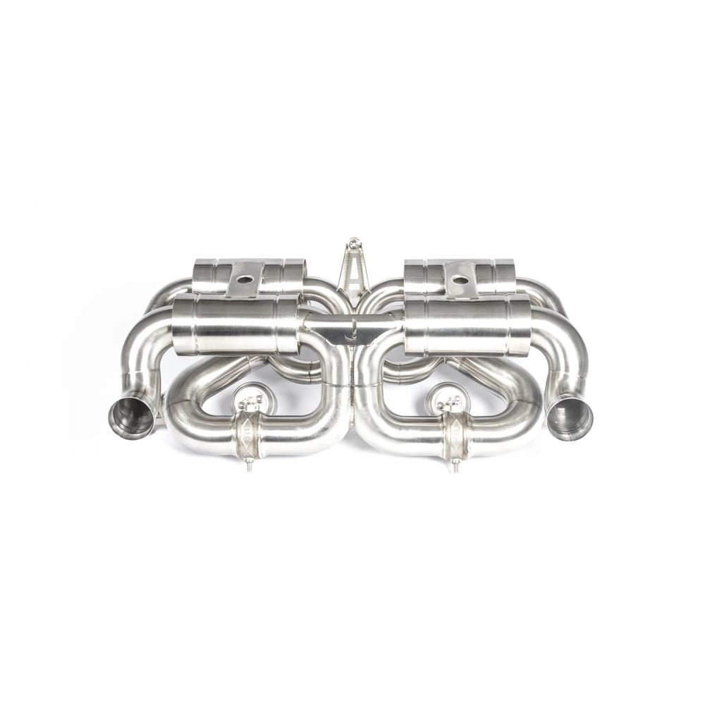 JCR Inconel Valved Race Rear Silencer for 980 Porsche Carrera GT - Front View of Rear Silencer