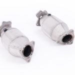 Milltek Large-Bore Hi-Flow Sport Downpipes (with heat wrap) for C8 Chevrolet Corvette E-Ray / Stingray / Z06 - Pair