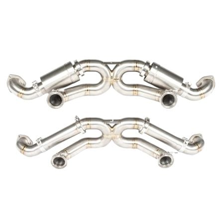 JCR Titanium Non-Valved Race Exhaust System for 982 Porsche 718 Cayman GT4 RS / Spyder RS