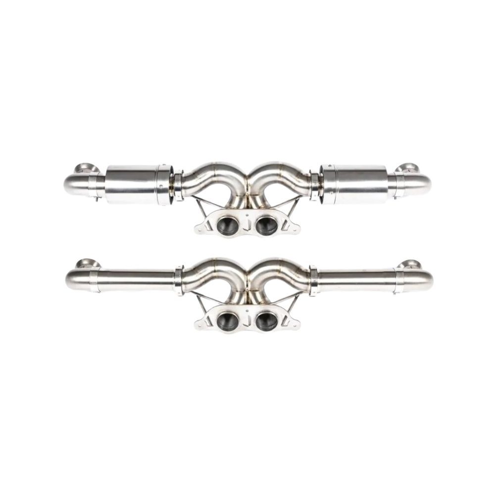 JCR Titanium Non-Valved Superlight Race Exhaust System for 997 / 991 Porsche 911 GT3, GT3 RS, GT3 RS 4.0, GT3 Touring and R - Silenced & Non-Silenced Options
