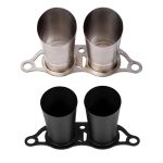 JCR Titanium Superlight Megaphone Exhaust Tips for 991 Porsche 911 GT3 / GT3 RS / R - Raw & Black Coated Finish Options