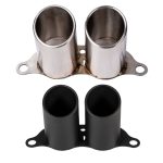 JCR Inconel Rolled Exhaust Tips for 991 Porsche 911 GT3 / GT3 RS / R - Polished & Black Coated Finish Options
