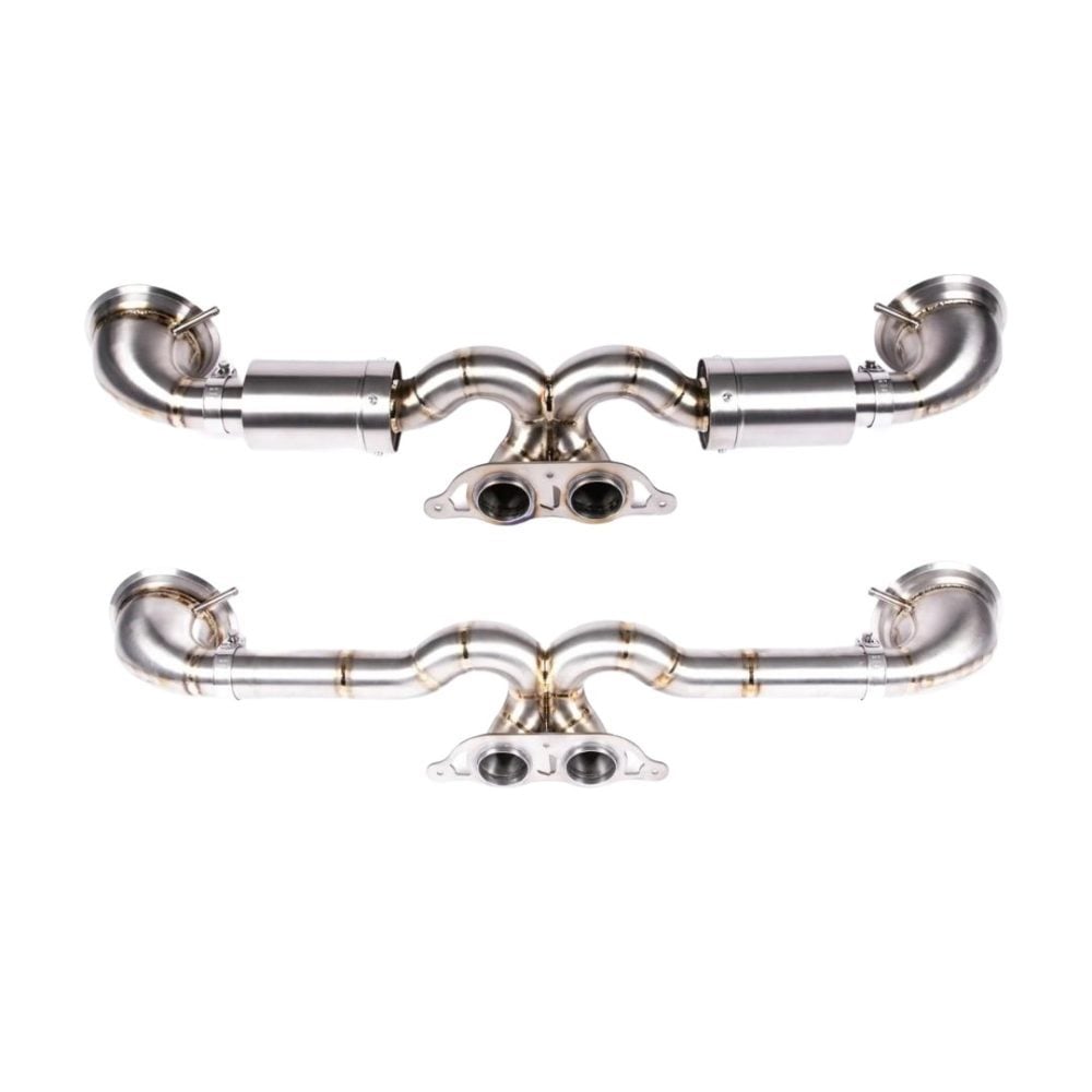 JCR Titanium Non-Valved Race Exhaust System for 991.2 Porsche 911 GT3 RS (with OPF) / Speedster - Silenced & Non-Silenced Versions