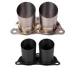 JCR Titanium OEM-Replacement Megaphone Exhaust Tips for 991.2 Porsche 911 GT3 RS (with OPF) / Speedster - Raw & Black Coated Finish Versions