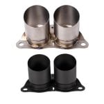 JCR Titanium OEM-Replacement Straight Exhaust Tips for 991.2 Porsche 911 GT3 RS (with OPF) / Speedster - Raw & Black Coated Finish Versions