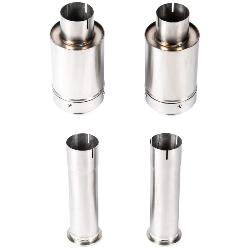 JCR Titanium Superlight Race Silencers for 997 / 991 Porsche 911 GT3, GT3 RS, GT3 RS 4.0, GT3 Touring, and R - Both Versions