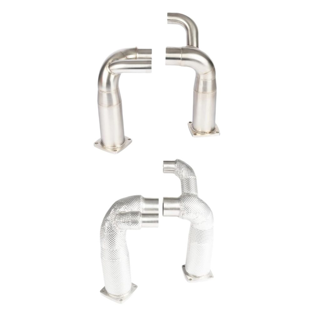 JCR Inconel Silencer Deletes for 991.2 Porsche Carrera, GTS, S, and T (with PSE / non-OPF) - Race Silencers & Silencer Deletes