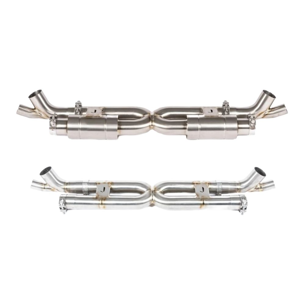 JCR Titanium Center Section for 991 Porsche 911 Turbo / S - Silenced & Non-Silenced Versions