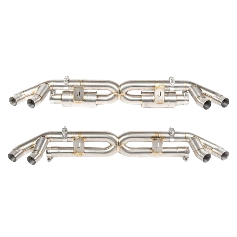 JCR Titanium Center Section for 991.2 Porsche 911 Turbo S Exclusive - Silenced & Non-Silenced Versions