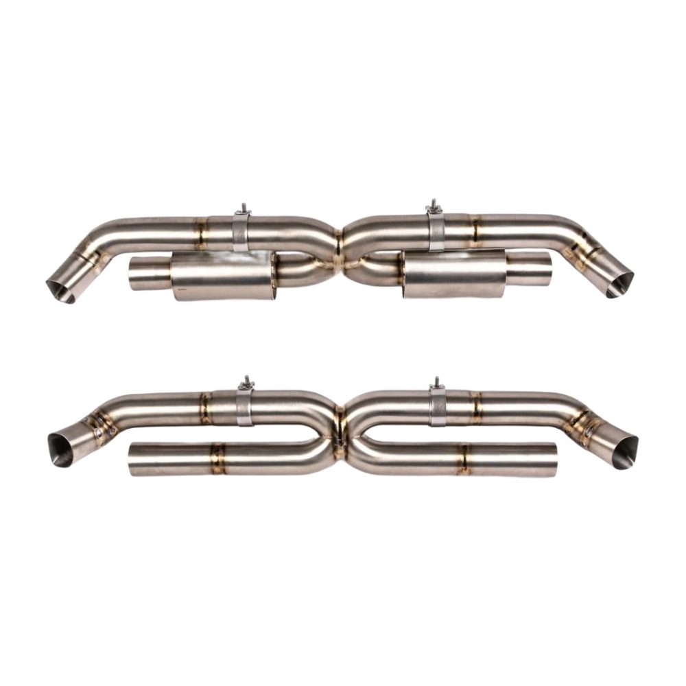 JCR Titanium Center Section for 991.2 Porsche 911 GT2 RS - Silenced & Non-Silenced Versions