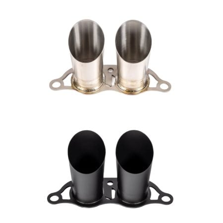 JCR Titanium Race Megaphone Exhaust Tips (for JCR exhaust system) for 992 Porsche 911 GT3, GT3 RS, GT3 Touring, and S/T
