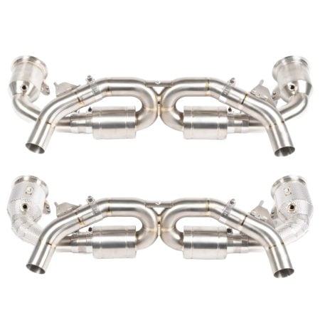 JCR Titanium Silenced Race Exhaust System for 992.1 Porsche 911 Carrera, Carrera GTS, and Carrera S / Sport Classic / Turbo and Turbo S