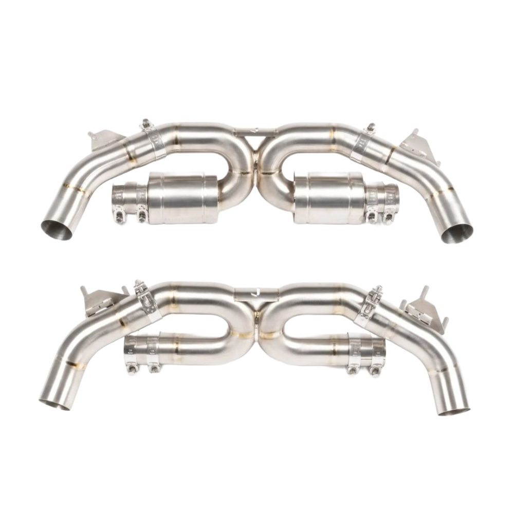 JCR Titanium Center Section for 992 Porsche 911 Carrera, Carrera GTS, and Carrera S / Sport Classic / Turbo and Turbo S - Silenced & Non-Silenced Versions