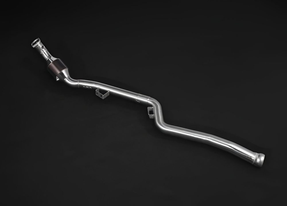 Capristo 250 Cell High Flow Downpipe for S212 / W212 Mercedes-AMG E63 [02MB02403037]