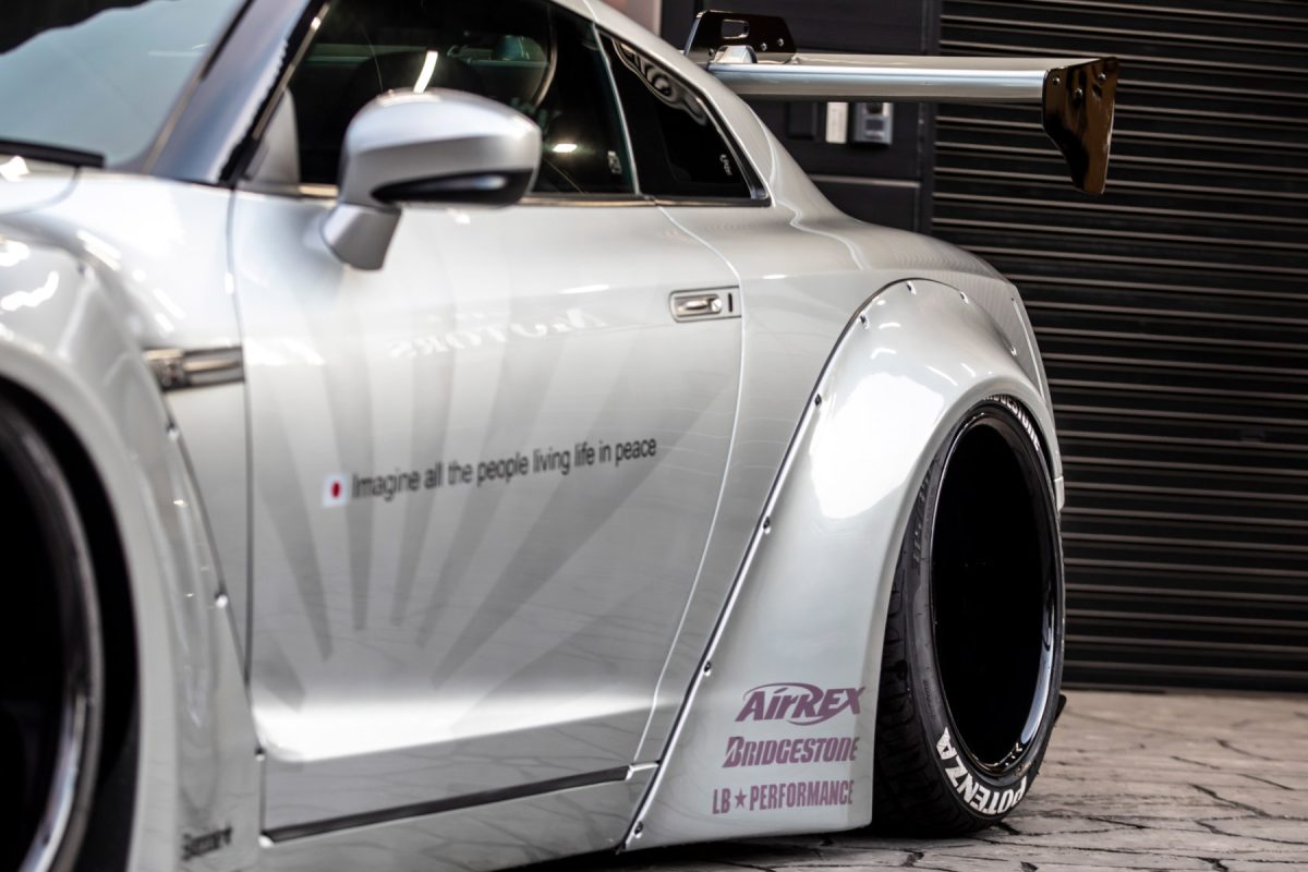 R35 Nissan GT-R Unleashed: Liberty Walk Strikes Hard 4 R35 Nissan GT-R - side
