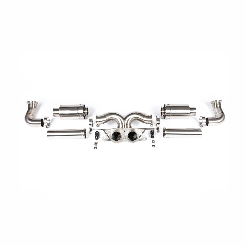 JCR Titanium Non-Valved Superlight Race Exhaust Kit for 997 / 991 Porsche 911 GT3, GT3 RS, GT3 RS 4.0, GT3 Touring and R