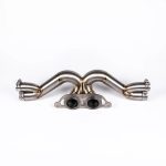 JCR Titanium Superlight Center Bypass Section for 997 / 991 Porsche 911 GT3, GT3 RS, GT3 RS 4.0, GT3 Touring and R - Rear View of Bypass