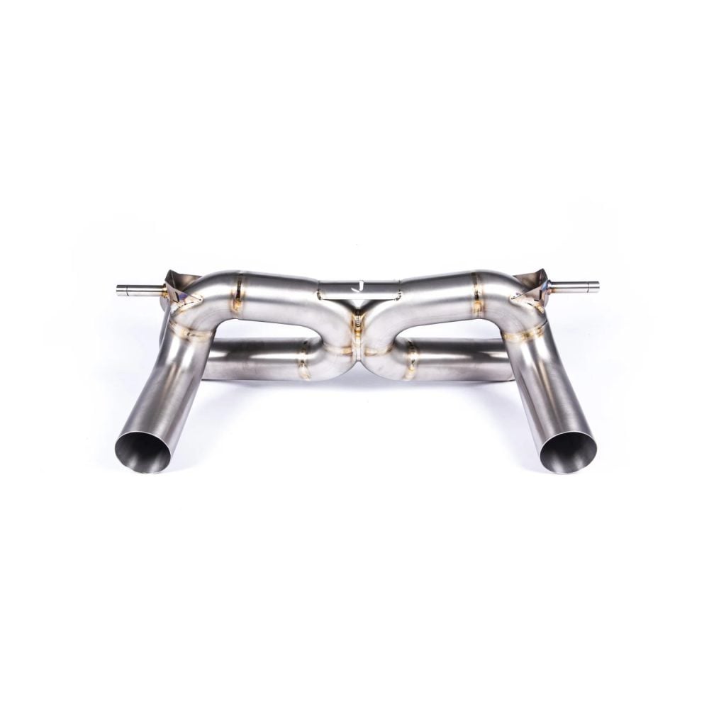 JCR Titanium Race Exhaust System for LP770-4 Lamborghini Aventador - Front View of Exhaust