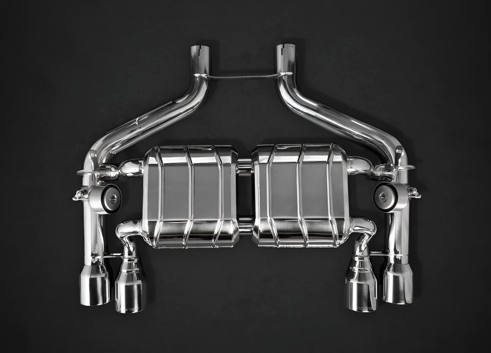 Capristo ECE Valved Exhaust System w/ CES3, Mid-Silencer Spares and Carbon Tips for F87 BMW M2