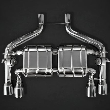 Capristo ECE Valved Exhaust System w/ CES3, Mid-Silencer Spares and Carbon Tips for F87 BMW M2